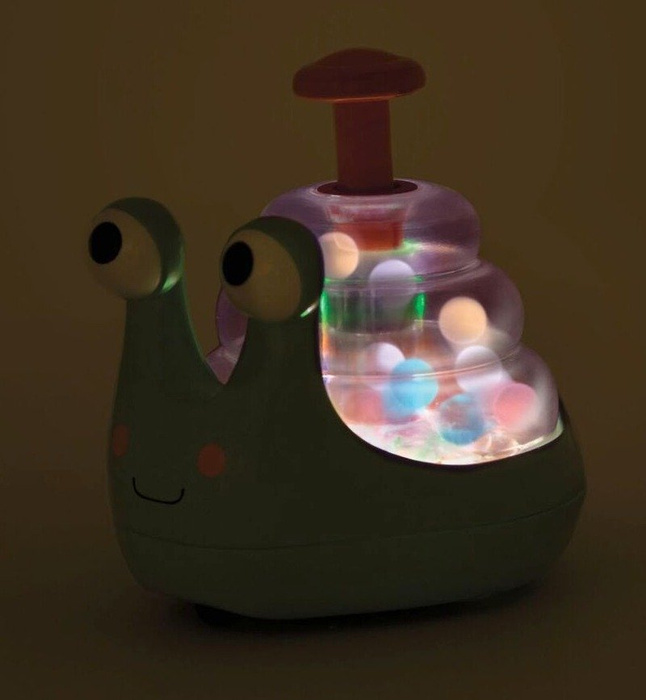 Błyszczący Ślimak z kulkami w skorupie BX2241 B.Toys, zabawka dla niemowląt