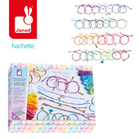 Zestaw kreatywny do tworzenia biżuterii Tęczowe bransoletki 30 szt. J09134 Janod