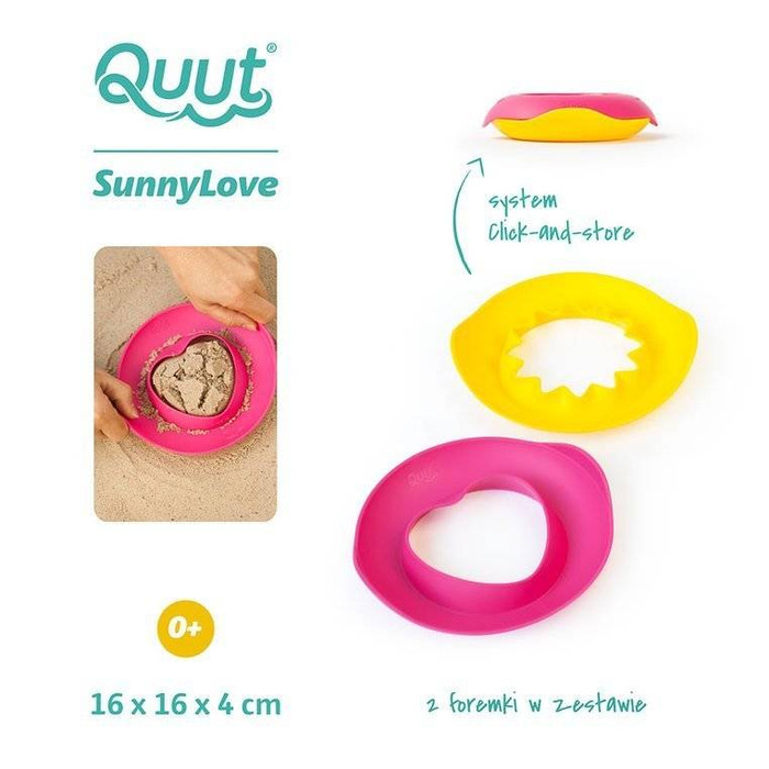 Wielofunkcyjny zestaw foremek SunnyLove 170495-Quut, zabawy w plenerze