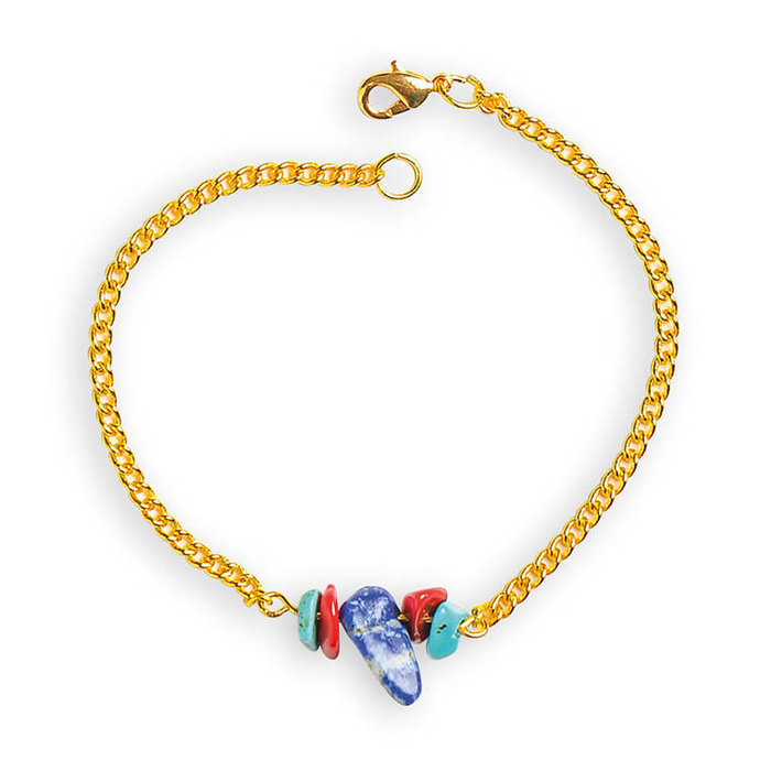 Zestaw kreatywny do tworzenia biżuterii z kamieniami przynoszącymi szczęście Janod J07938