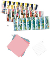 Papierowy zestaw artystyczny plisy Piękne królowe DJ09446-Djeco, zabawki kreatywne dla dziewczynek