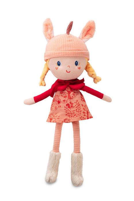 Lalka przytulanka Lena 30 cm ozdobne pudełko w leśny wzór 83382 Lilliputiens