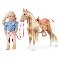 Duży Koń z akcesoriami do czesania i stylizacji PALOMINO Our Generation BD38180Z