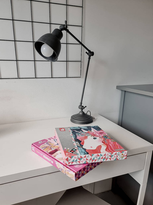 Zestaw kreatywny z farbami perłowymi 3D Jednorożce Janod J07951