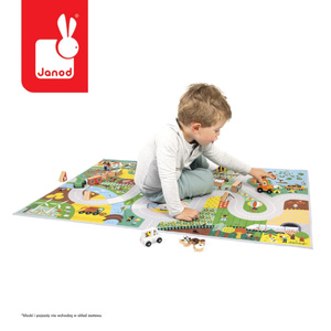 Mata do zabawy z drogą Wieś Cross Roads Janod J05930 