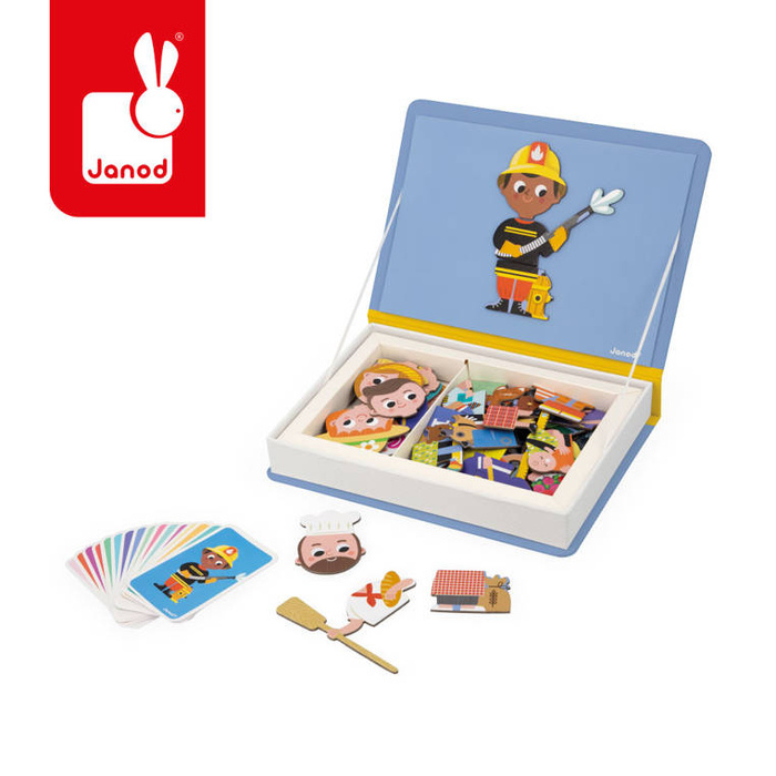 Układanka magnetyczna dla dzieci Zawody Magnetibook Janod J02597