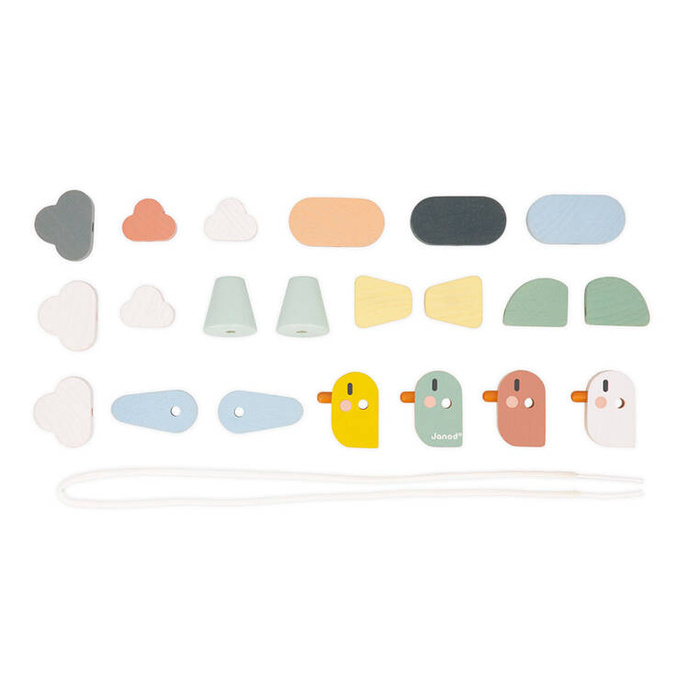 Nawlekanka z drewnianymi ptaszkami Sweet Cocoon J04050 Janod