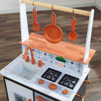Kuchnia drewniana dla dzieci dwustronna Artisan Island KidKraft KK53441 z kostkarką