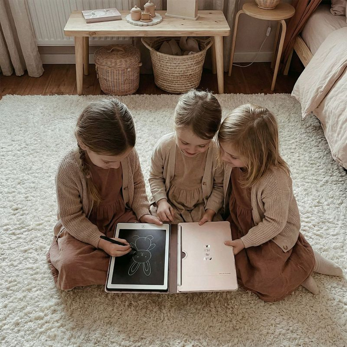 Tablet graficzny dla dzieci z kartami pracy do rysowania KidBook Króliczek Kidinex