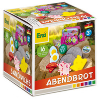 Kolacja drewniany zestaw mały kucharz Erzi 28142