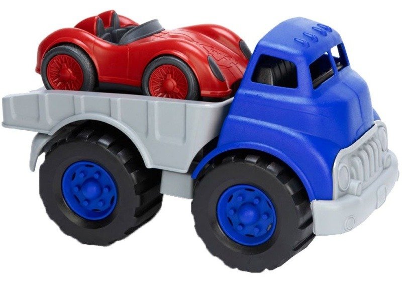 Samochód ciężarowy z wyścigówką, GTFLRA1481Green Toys