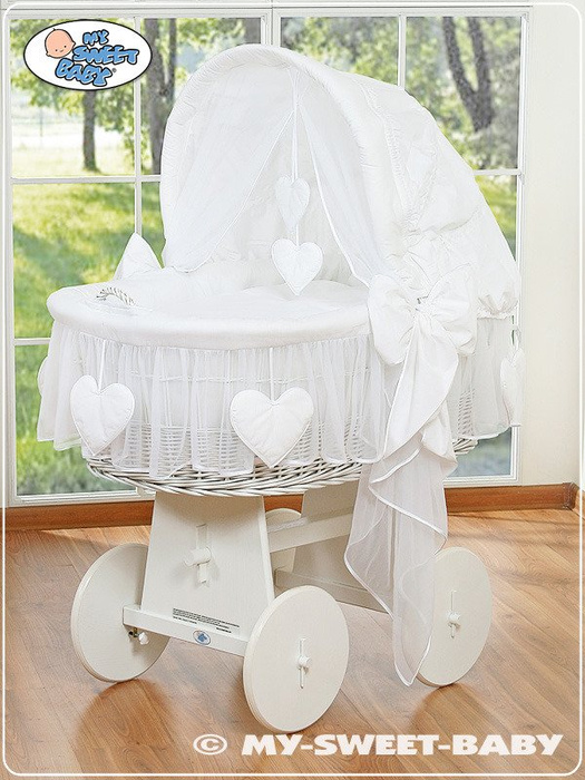 Kosz Mojżesza biała Amelia 78962123-My Sweet Baby, kosz dla niemowlaka 