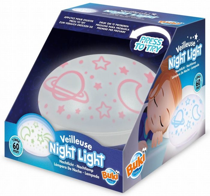 Lampka nocna kolorowe gwiazdy planety Buki 6700 – pokój dziecka