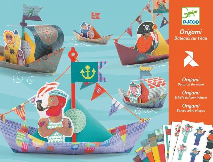 Origami dla dzieci Dalekomorska żegluga DJ08779-Djeco, zestawy kreatywne
