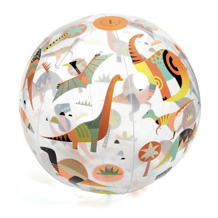 Piłka plażowa Dino Fluo DJ00174-Djeco, zabawy w plenerze 