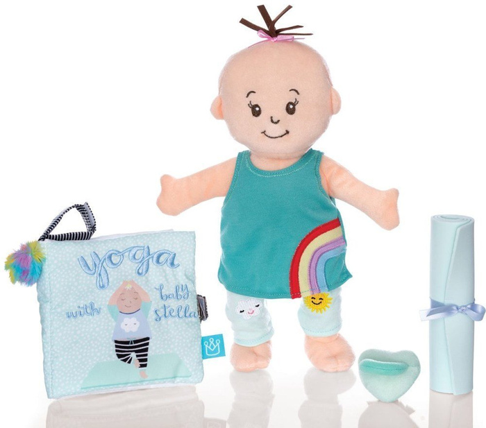 Pluszowa lalka dla dzieci Joga Baby Stella 158400-Manhattan Toy, lalki szmaciane