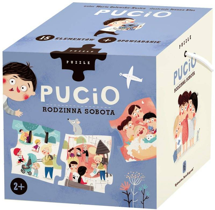 Pucio. Rodzinna sobota Nasza Księgarnia, puzzle dla dzieci