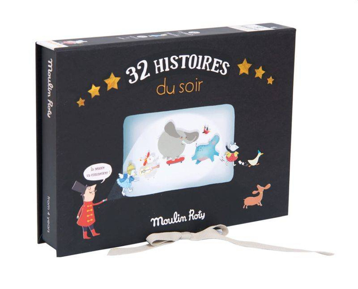 Teatrzyk mini kino z projektorem latarką 32 historie 711114-Moulin Roty, zabawy w domu