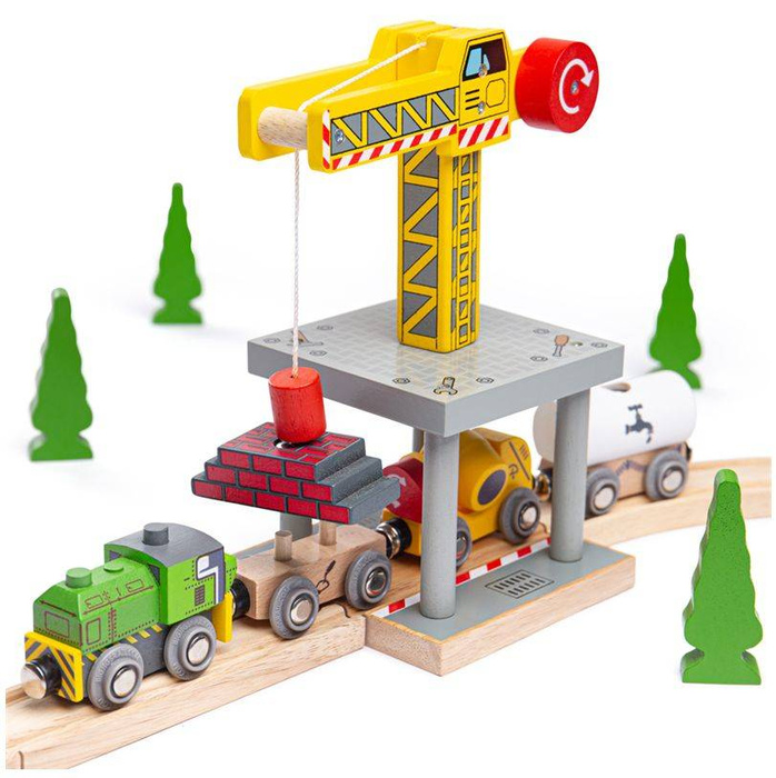 Wysoki dźwig z torami, BJT175-Bigjigs Rail