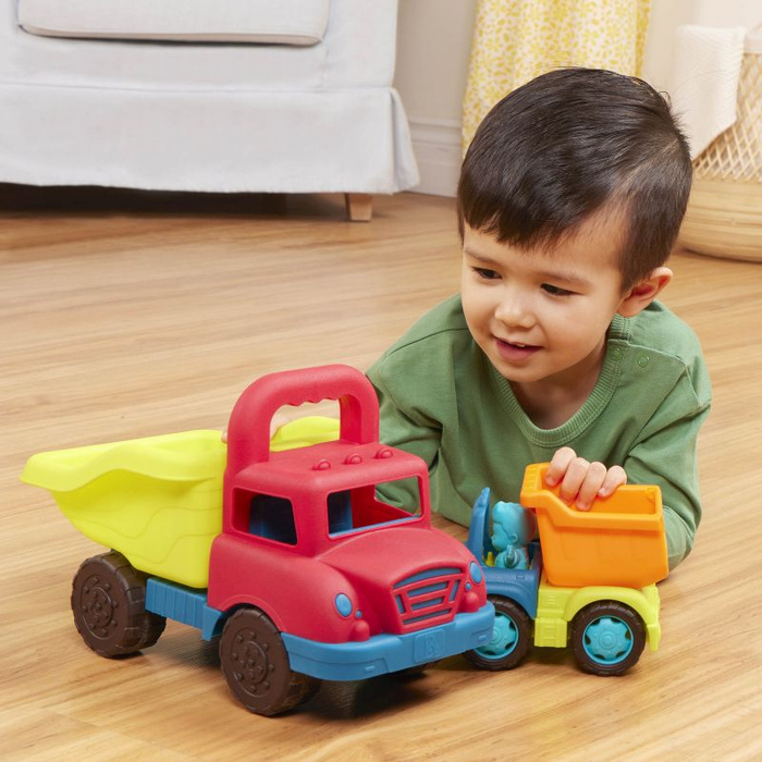Zestaw dwóch ciężarówek wywrotek do zabawy dla dzieci Grab-n-Go Truck Set B.Toys BX2238Z