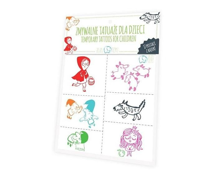 Zmywalne tatuaże dla dzieci, Postaci z bajek, ZT8313-Zuzu Toys, tatuaże